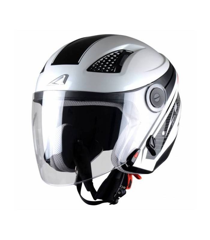 LevneMoto - Moto přilba ASTONE DJ10 exclusive BEL AIR-bílá