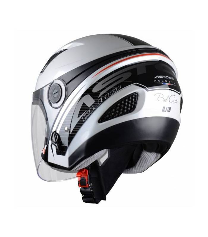 LevneMoto - Moto přilba ASTONE DJ10 exclusive BEL AIR-bílá