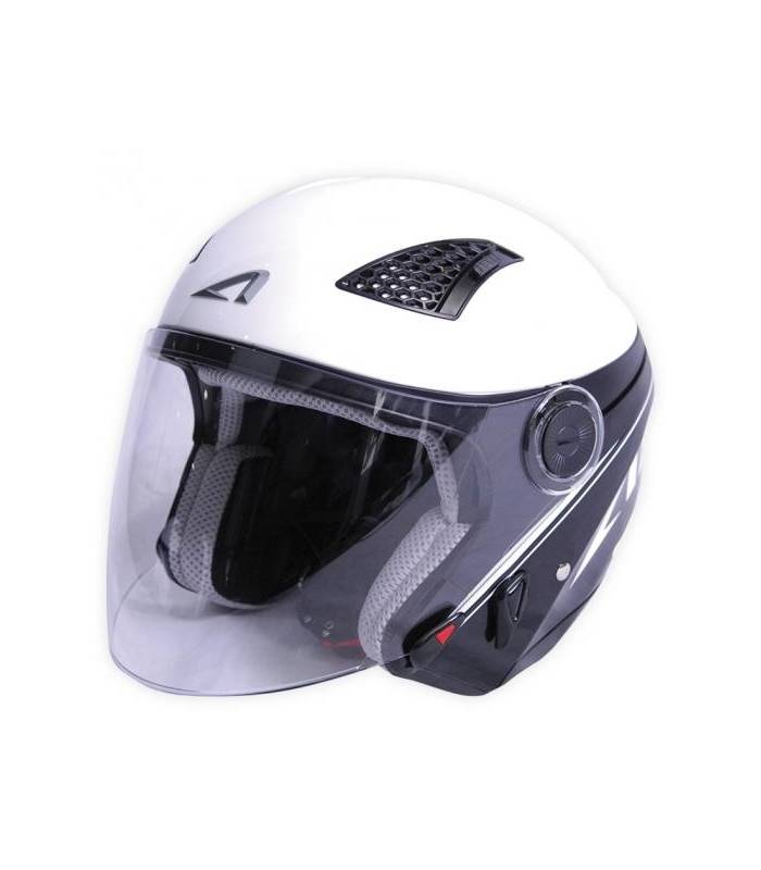 LevneMoto - Moto přilba ASTONE DJ10 exclusive Design - bílo černá