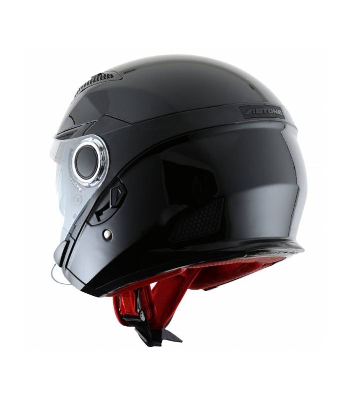 LevneMoto - Moto přilba ASTONE FJ10-černá lesklá