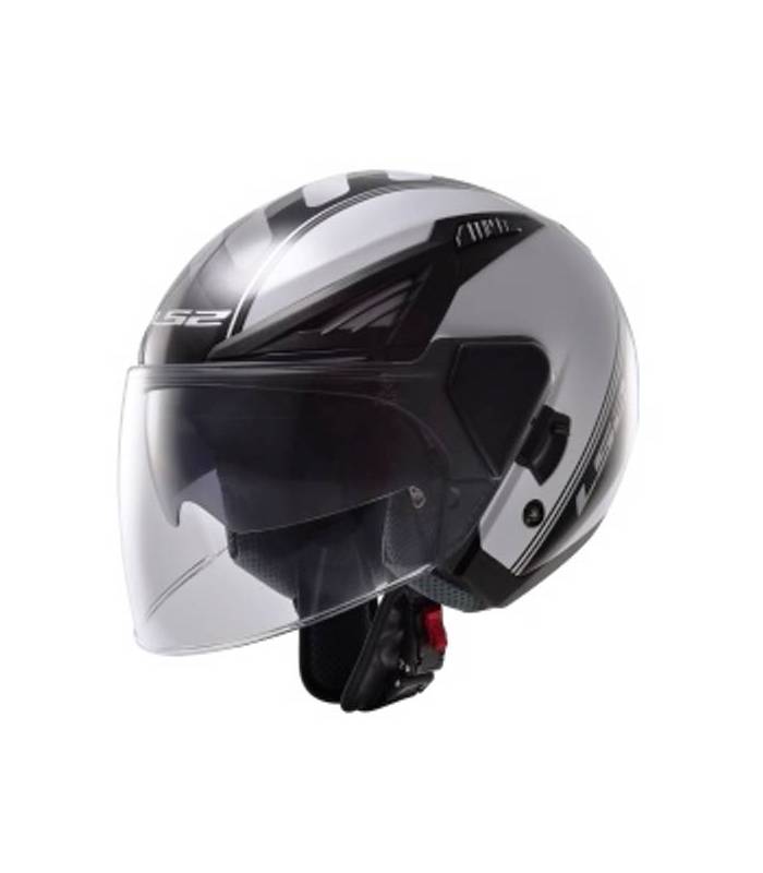 LevneMoto - Moto přilba LS2 OF586 BISHOP ATOM-bílo černá