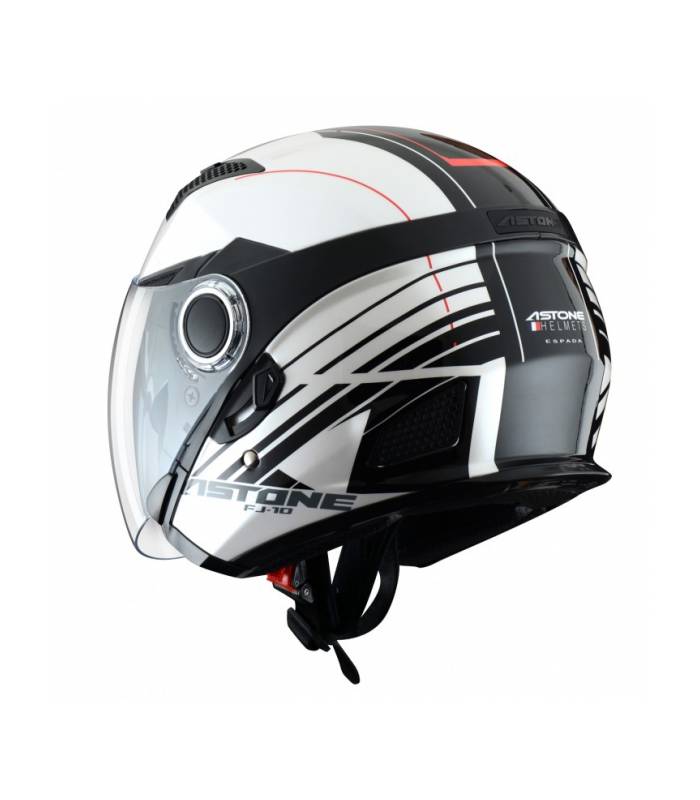 LevneMoto - Moto přilba ASTONE FJ10 ESPADA-bílo černá