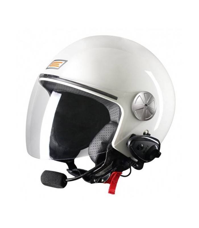 LevneMoto - Moto přilba Origine PRONTO SOLID s bluetooth-bílá