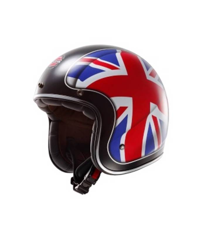 LevneMoto - Moto přilba LS2 OF583 BOBBER UNION JACK-modro červená