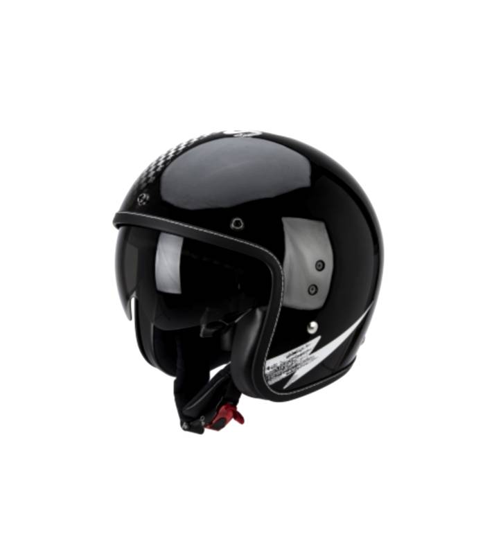 LevneMoto - Moto přilba Scorpion BELFAST VOLT-černo/bílá