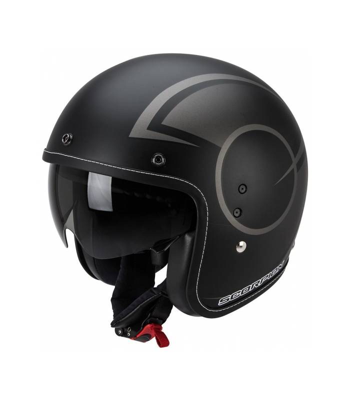 LevneMoto - Moto přilba Scorpion BELFAST CITURBAN-černo/stříbrná matná