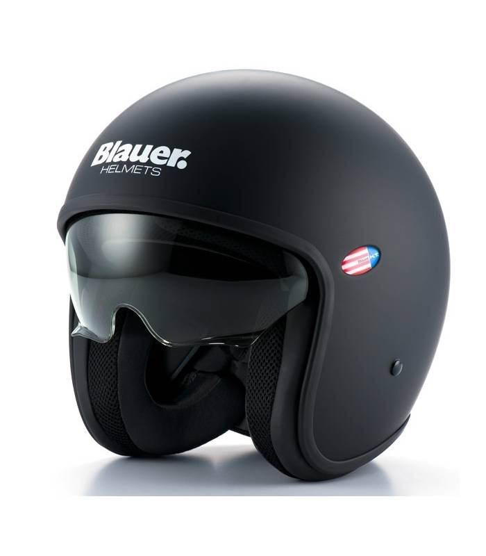 LevneMoto - Přilba PILOT 1.1 MONOCHROME, BLAUER - USA (černá matná)