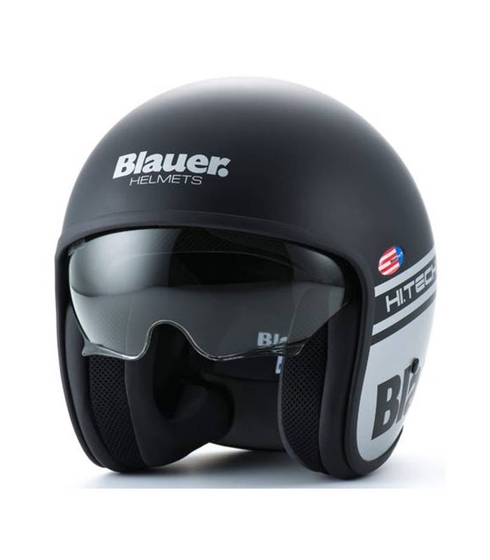 LevneMoto - Přilba PILOT 1.1 H.T., BLAUER - USA (šedá/černá matná)