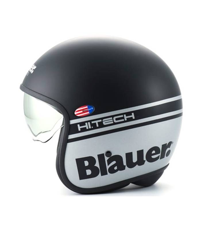 LevneMoto - Přilba PILOT 1.1 H.T., BLAUER - USA (šedá/černá matná)