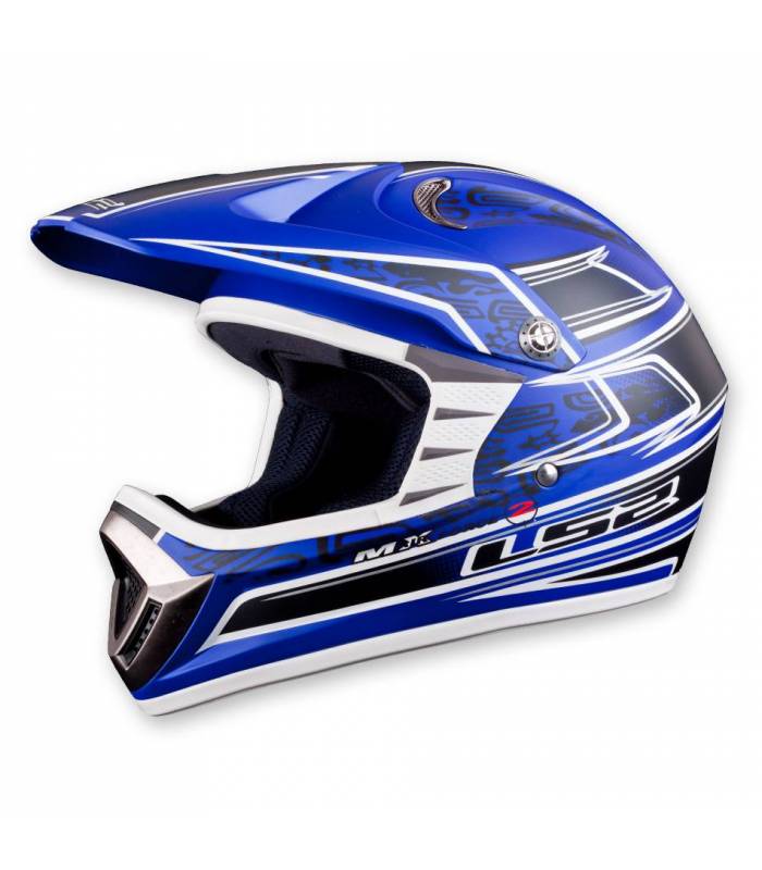LevneMoto - Moto přilba LS2 MX426 AirForce 2 Junior-modrá matná