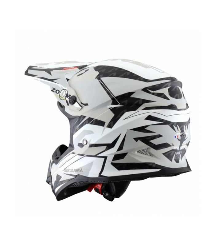 LevneMoto - Moto přilba ASTONE MX600 SEAL-bílá