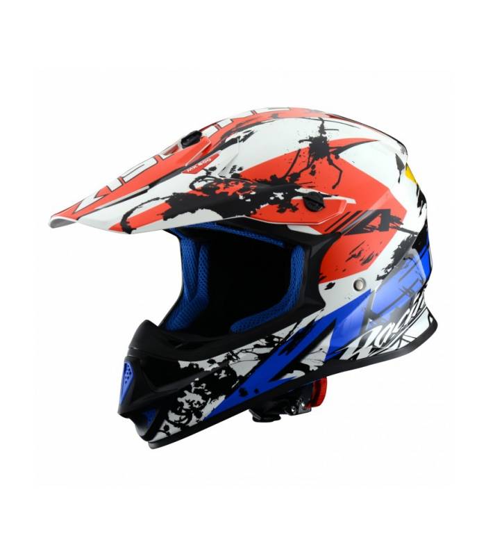 LevneMoto - Moto přilba ASTONE MX600 GIANT- modro bílo červená