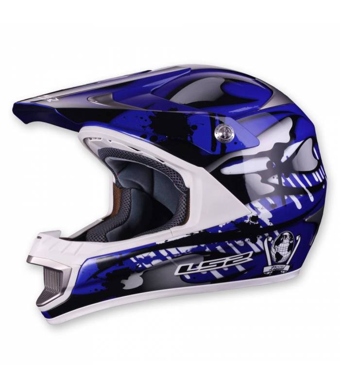 LevneMoto - Moto přilba LS2 MX442 Magma-modrá lesklá