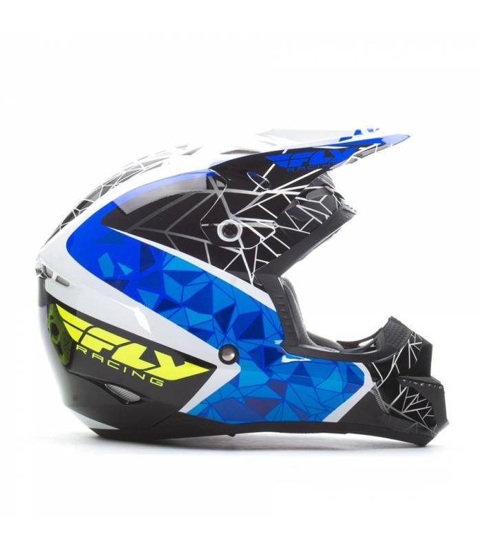 LevneMoto - Přilba Kinetic CRUX, FLY RACING - USA (černá/modrá/bílá)