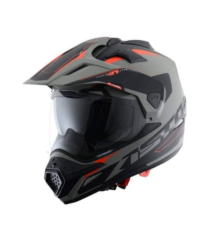 LevneMoto - Moto přilba ASTONE CROSS TOURER ADVENTURE-šedo černá matná