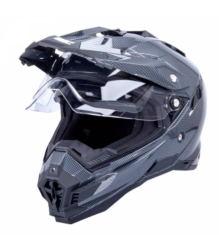 LevneMoto - Motokrosová přilba W-TEC AP-885 carbon look