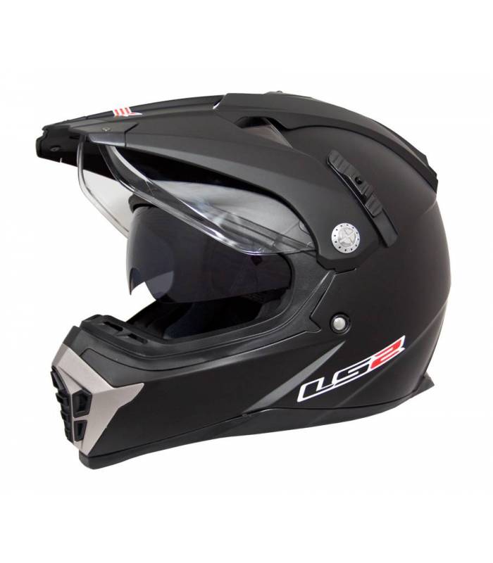 LevneMoto - Moto přilba LS2 MX455 ENDURO WITH SUNVISOR - černá matná
