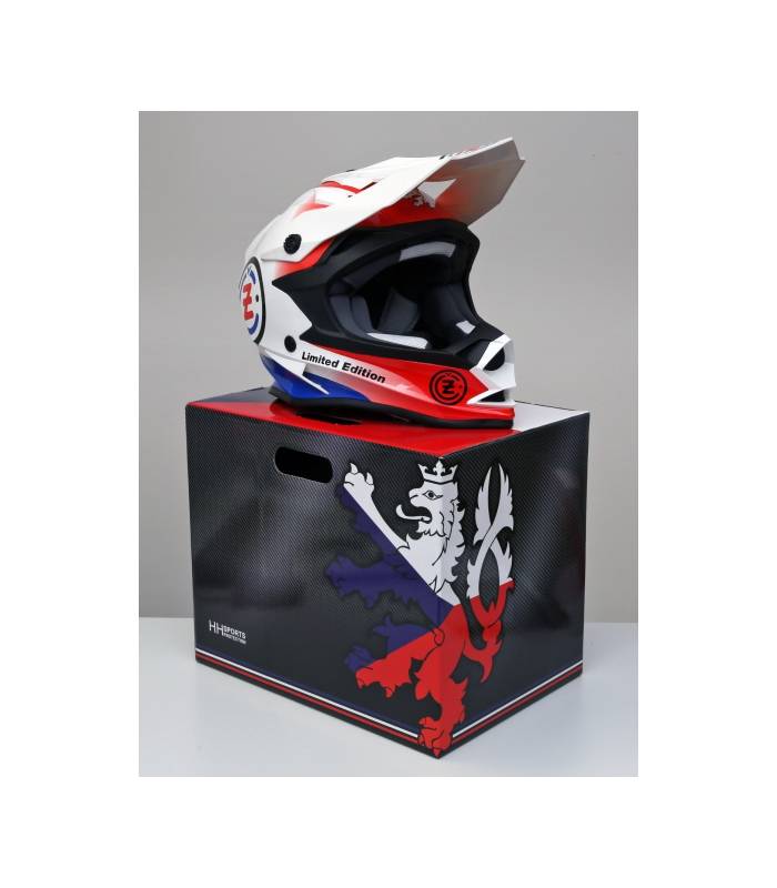 LevneMoto - Moto přilba ČZ LEGEND-bílá