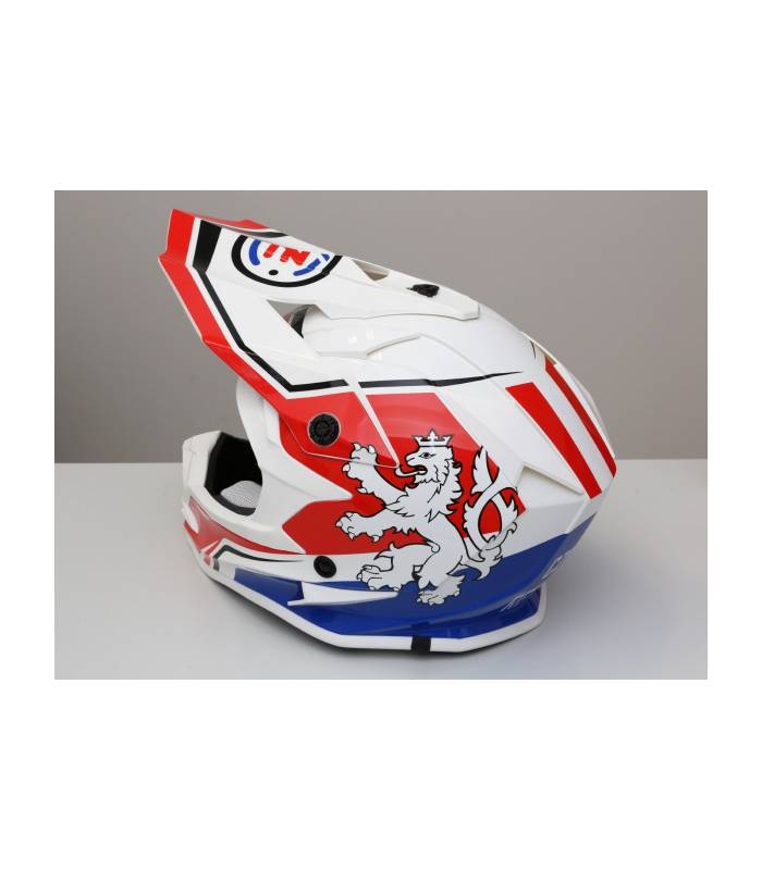 LevneMoto - Moto přilba ČZ PATRIOT-bílo červeno modrá