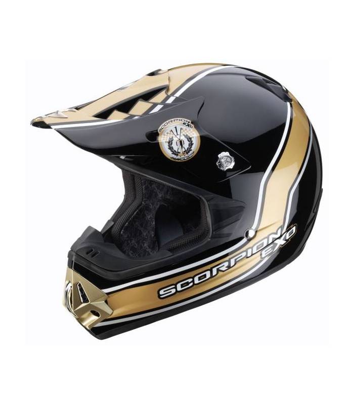 LevneMoto - Moto přilba SCORPION VX-17 AIR TROPHY-černo zlatá