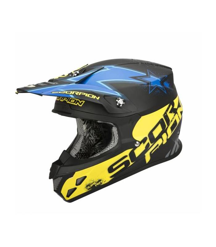 LevneMoto - Moto přilba SCORPION VX-20 AIR MAGNUS-matná černo modro žlutá