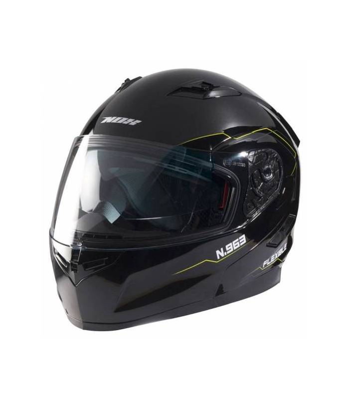 LevneMoto - Přilba N963 Flexible, NOX - Francie (černá/žlutá)