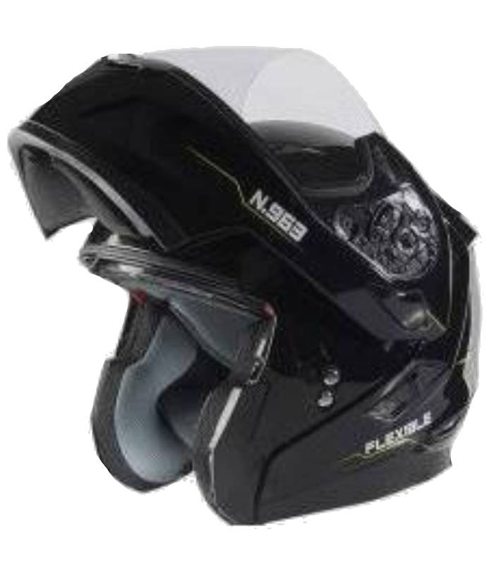 LevneMoto - Přilba N963 Flexible, NOX - Francie (černá/žlutá)