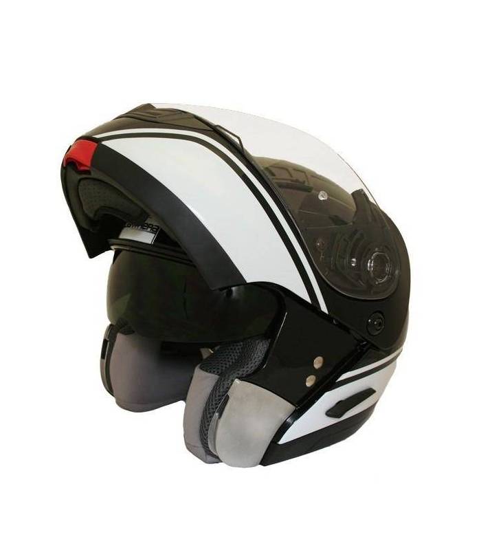 LevneMoto - Moto přilba Panthera MS1 - černo bílá