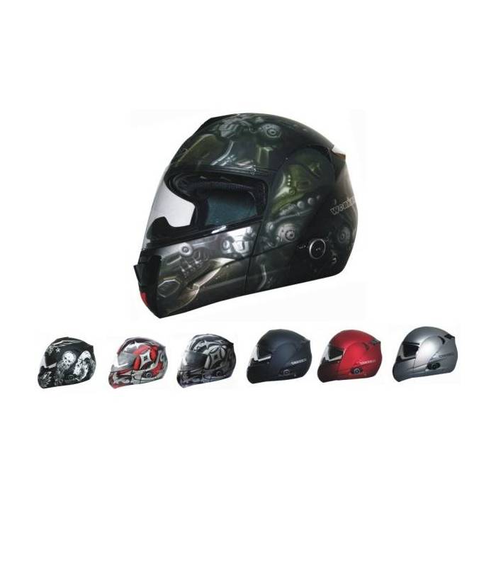 LevneMoto - Moto přilba WORKER V210 Bluetooth + Interkom