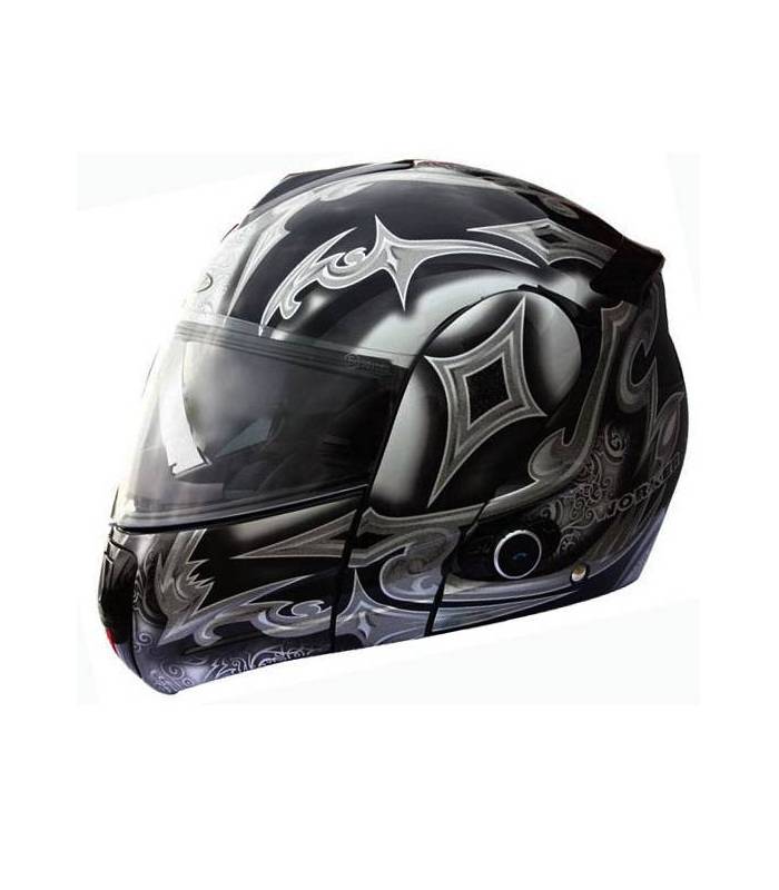 LevneMoto - Moto přilba WORKER V210 Bluetooth + Interkom