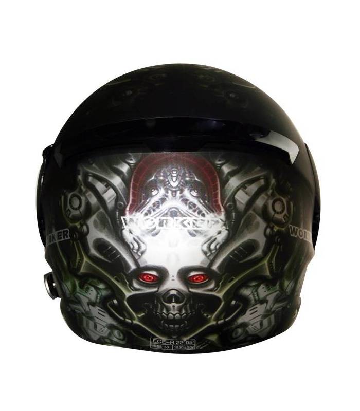 LevneMoto - Moto přilba WORKER V210 Bluetooth + Interkom