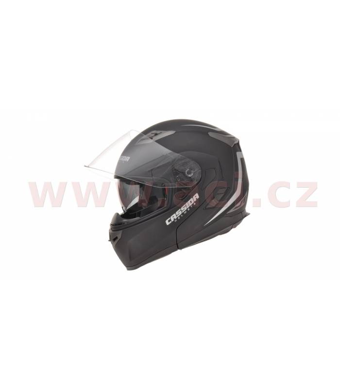 LevneMoto - Přilba Compress, CASSIDA - ČR (černá matná)