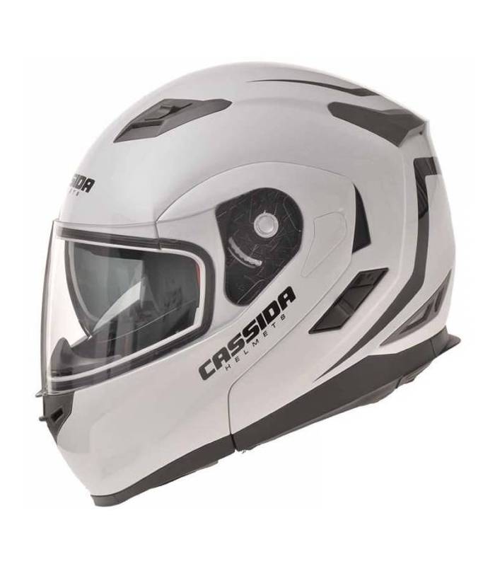 LevneMoto - Přilba Compress, CASSIDA - ČR (bílá perleť)