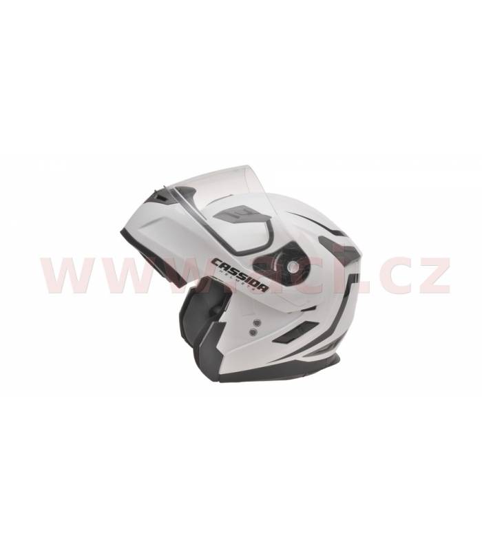 LevneMoto - Přilba Compress, CASSIDA - ČR (bílá perleť)