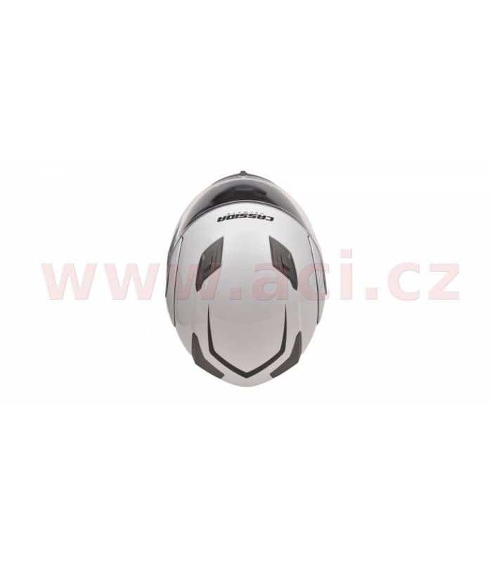 LevneMoto - Přilba Compress, CASSIDA - ČR (bílá perleť)