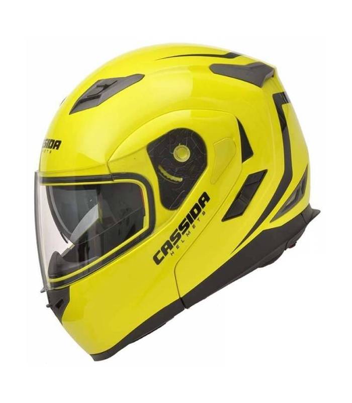 LevneMoto - Přilba Compress, CASSIDA - ČR (žlutá fluo)