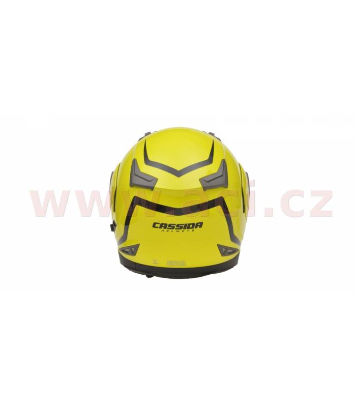 LevneMoto - Přilba Compress, CASSIDA - ČR (žlutá fluo)