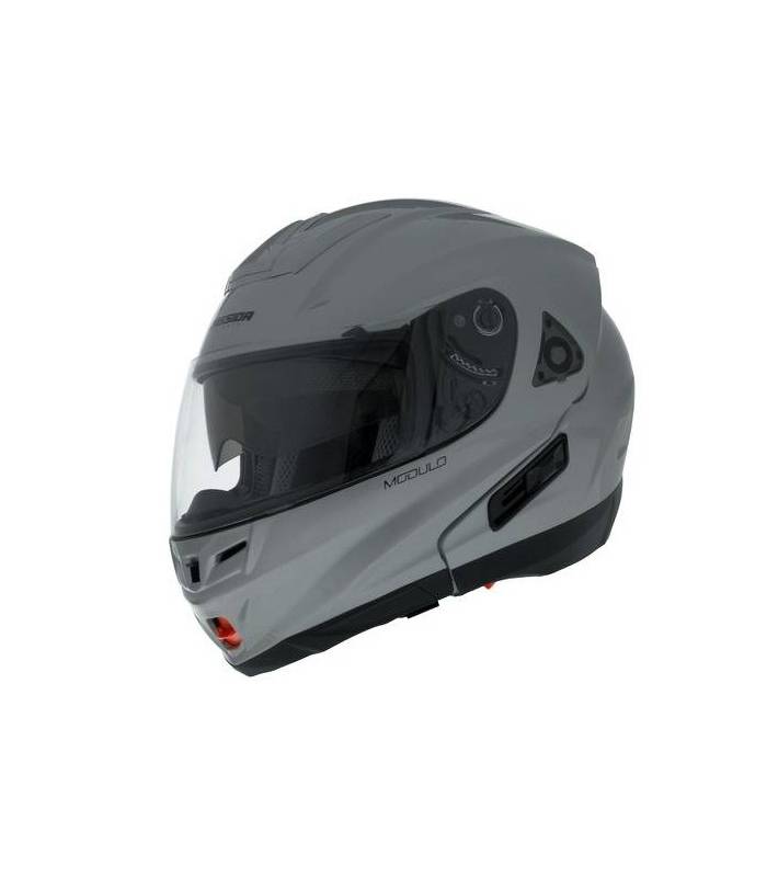 LevneMoto - Přilba Modulo, CASSIDA - ČR (stříbrná titanium)