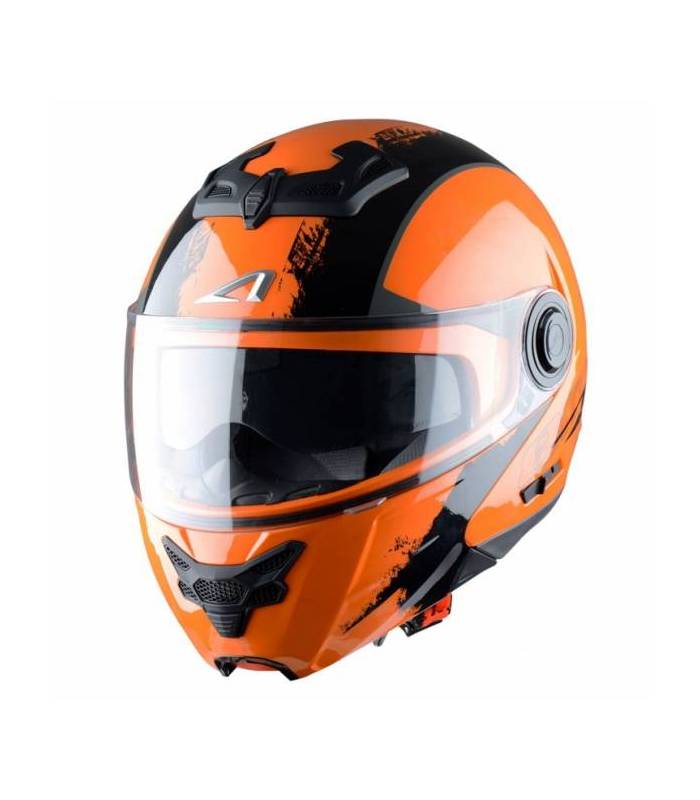 LevneMoto - Moto přilba ASTONE RT800 VENOM- černo oranžová