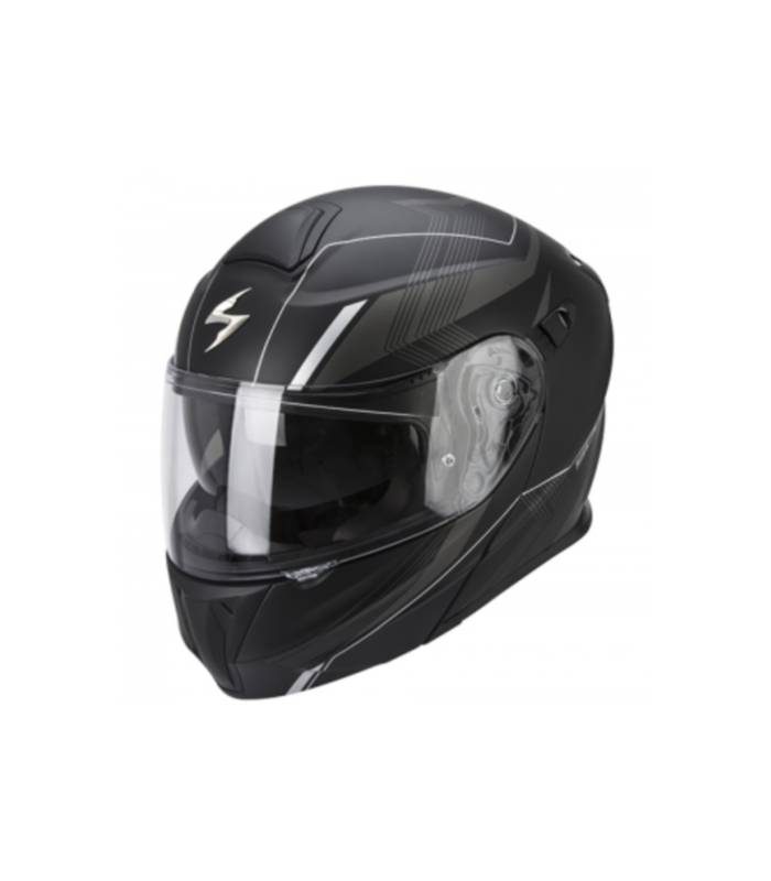 LevneMoto - Moto přilba Scorpion EXO-920 GEM-matná černo/stříbrná