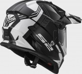 LevneMoto - LS2 MX436 PIONEER TRIGGER Titanium Black White M