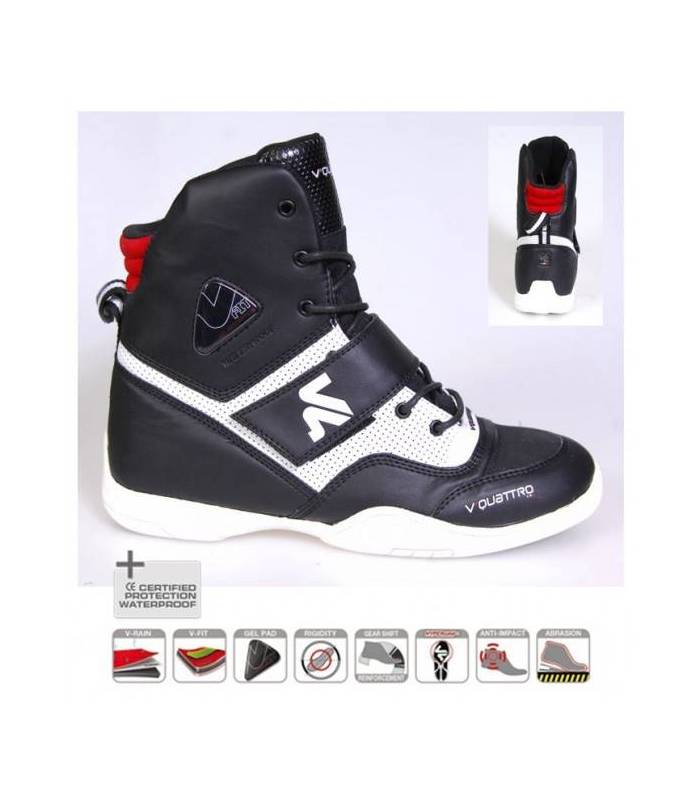 LevneMoto - Boty V-QUATTRO SAN REMO-bílo černé
