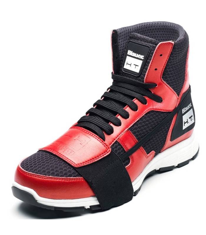 LevneMoto - Boty HT01, BLAUER - USA (červené/černé)
