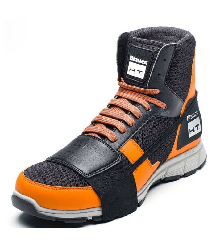 LevneMoto - Boty HT01, BLAUER - USA (oranžové/černé)