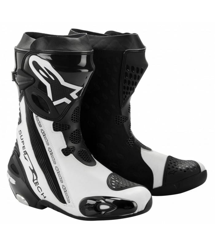 LevneMoto - Boty Supertech R, ALPINESTARS - Itálie (černé/bílé)