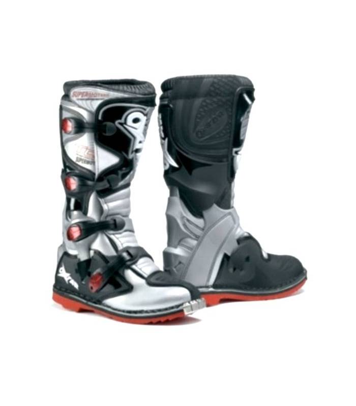 LevneMoto - Moto boty OXTAR COMP-stříbrné