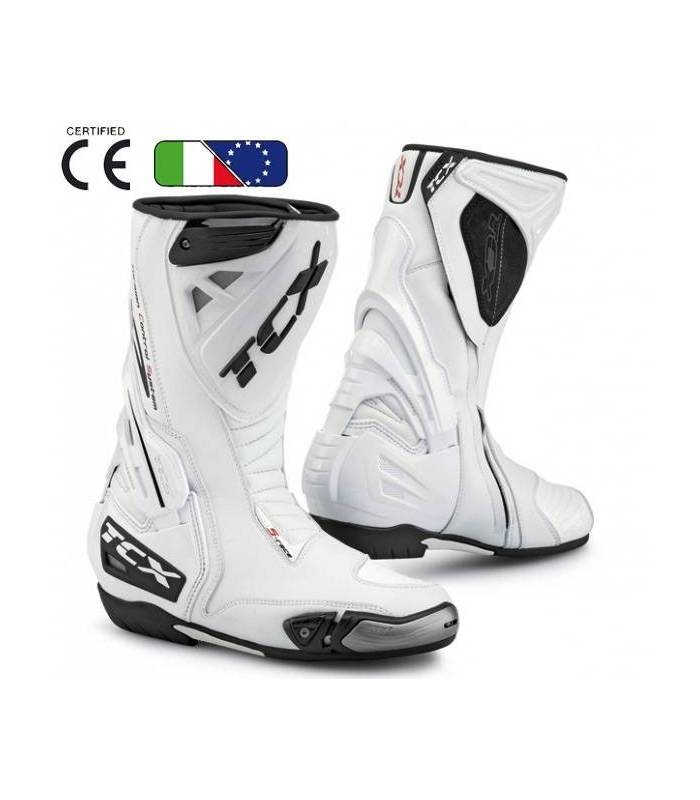 LevneMoto - Moto boty TCX S-RACE-bílé