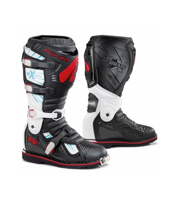 LevneMoto - Moto boty FORMA TERRAIN TX-černo/bílo/červené