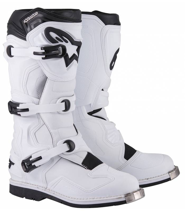 LevneMoto - Boty Tech 1, ALPINESTARS - Itálie (bílé)