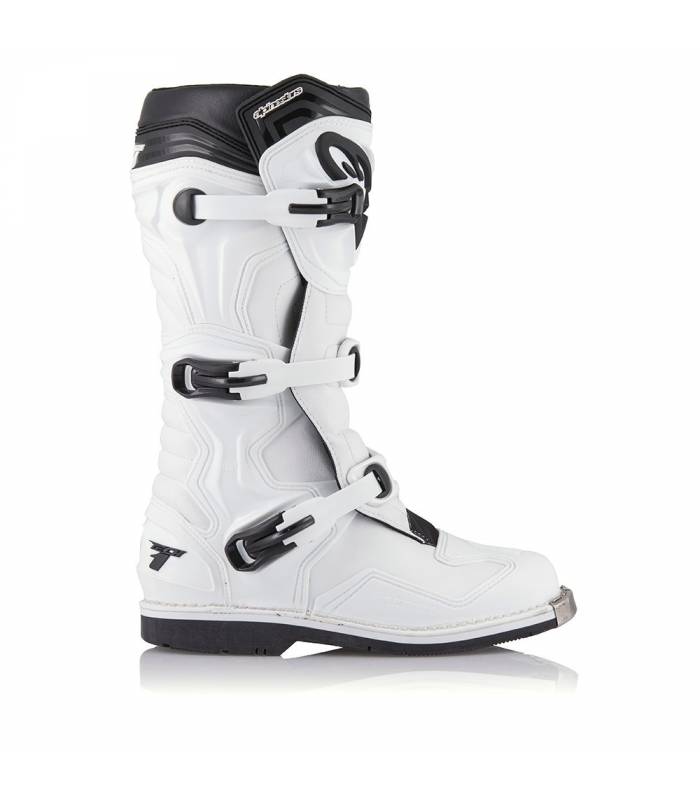 LevneMoto - Boty Tech 1, ALPINESTARS - Itálie (bílé)